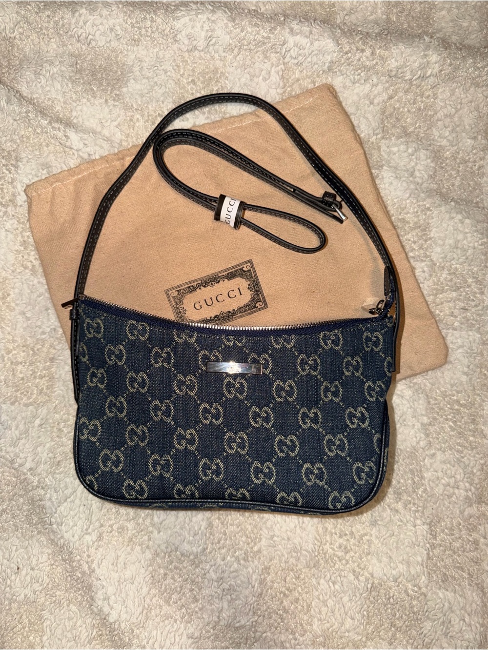 Gucci Small Denim Shoulder Bag